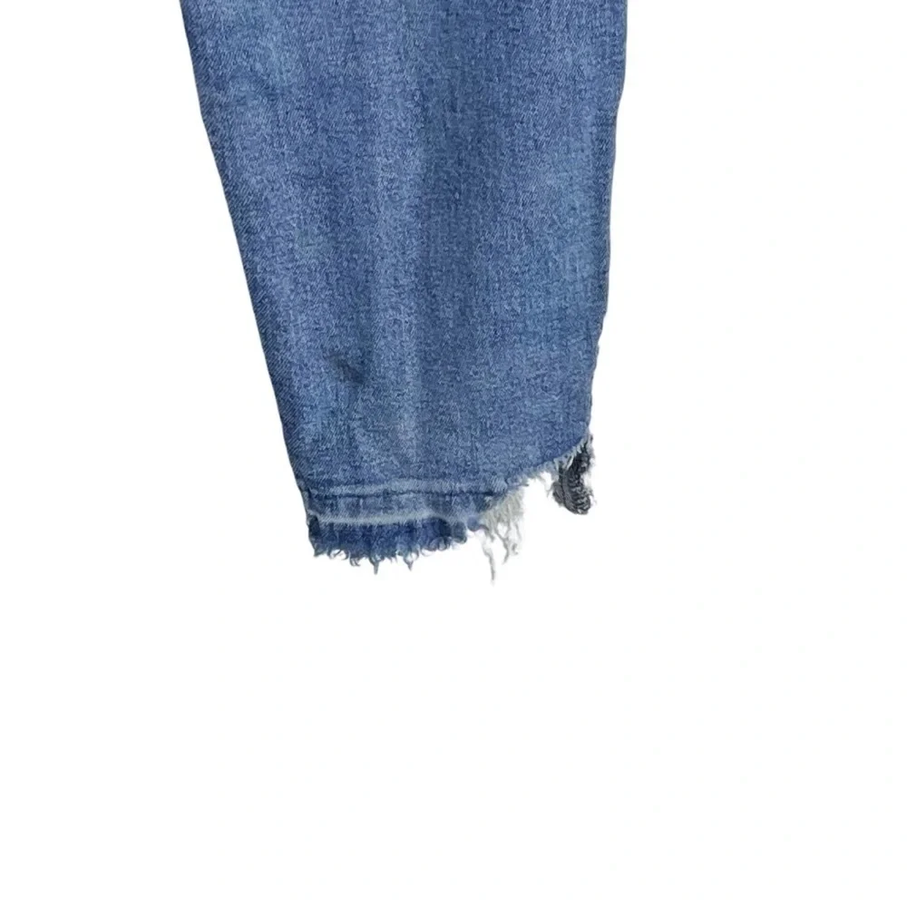 TOPSHOP Men's High Quality Blue Skinny Jeans with Chewed Up Ankles Petite 34W